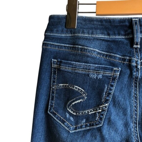 Silver Jeans Suki Capri Mid Rise Curvy Fit Size 28 - Picture 10 of 13